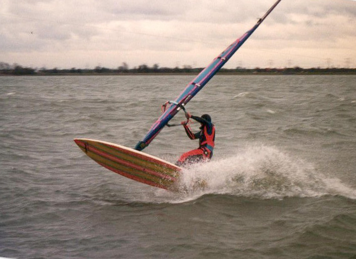 Geistingen, John, surfen - 02 januari 1988