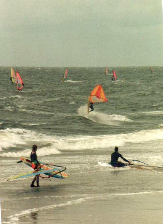John, Zeeland, surfen - 30 juli 1989