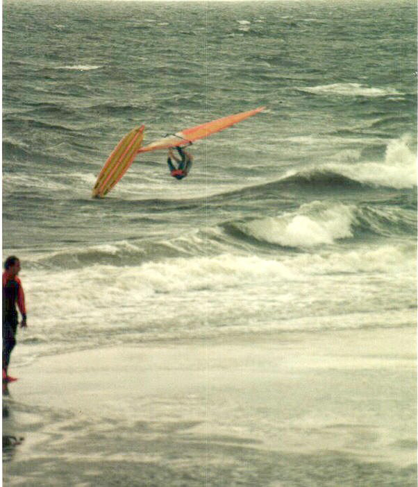 John, Zeeland, surfen - 30 juli 1989